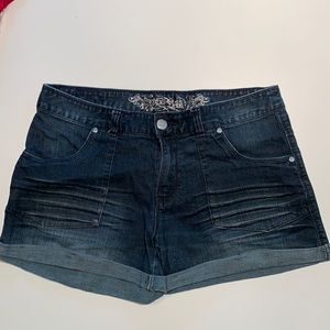 Express Jeans Roll Hem Shorts